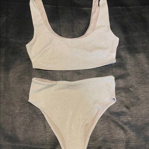 JLUXLABEL sparkle bikini - size large NWT